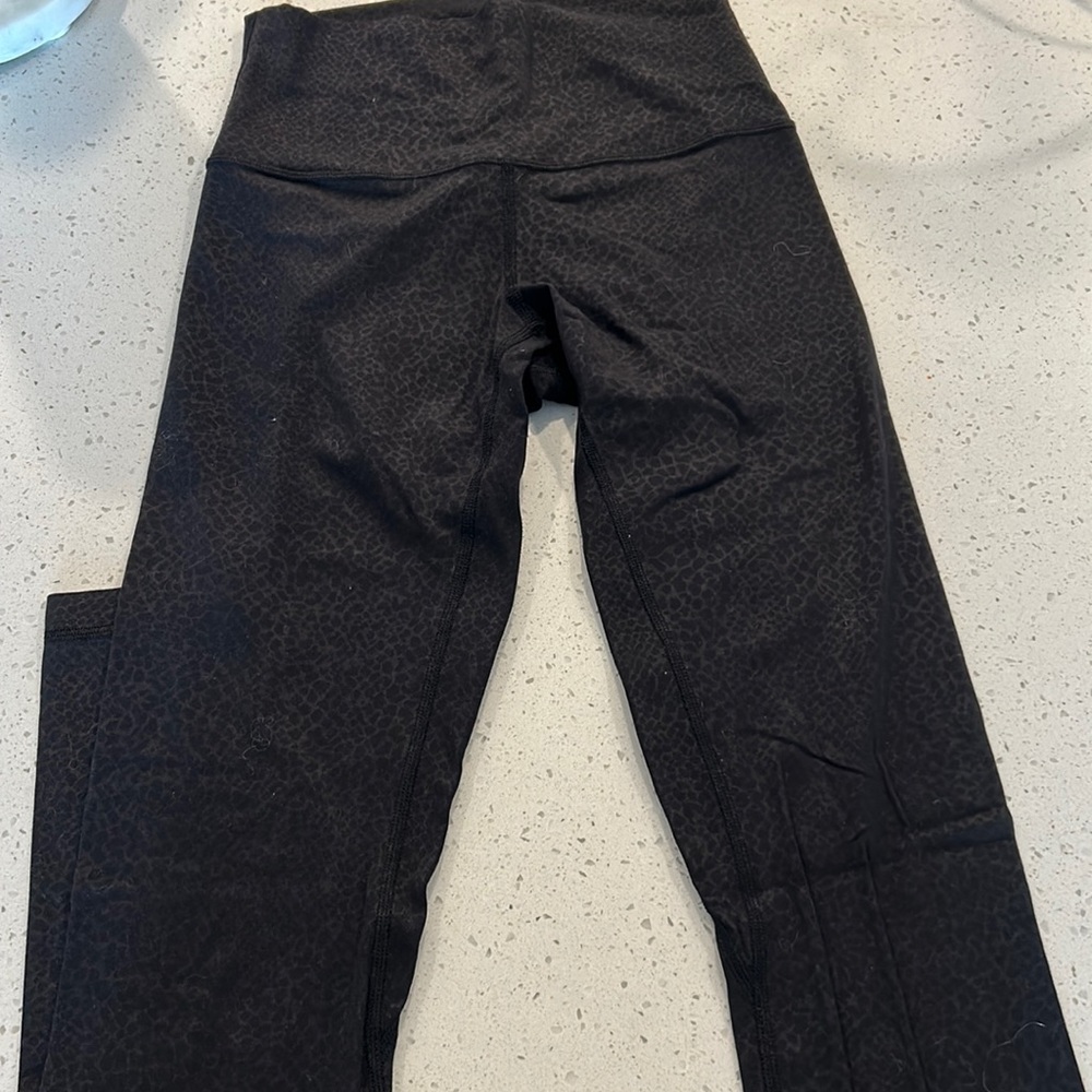 Lululemon Align black embossed leggings